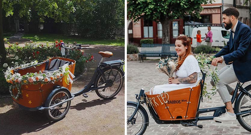 Cargo bike wedding