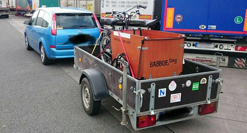 Cargo bike on vacation