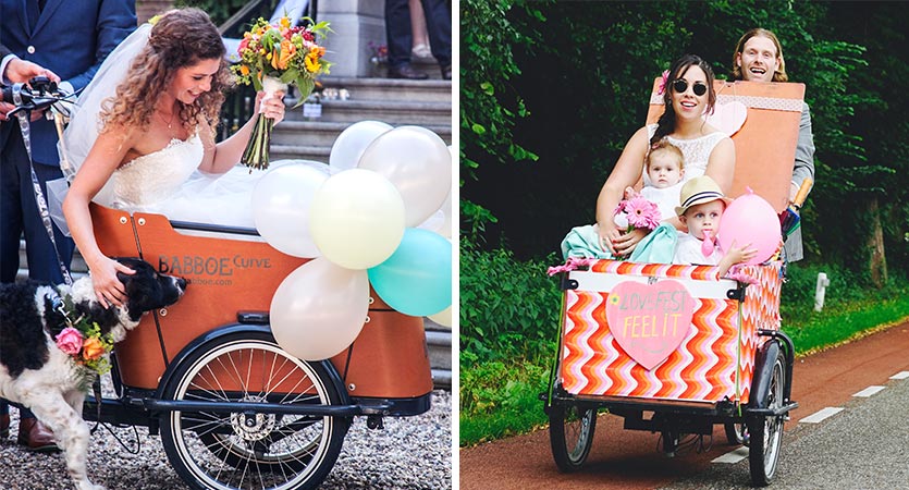 Getting married on the cargo bike