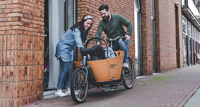 Which Babboe cargo bikes are suitable for baby seats?