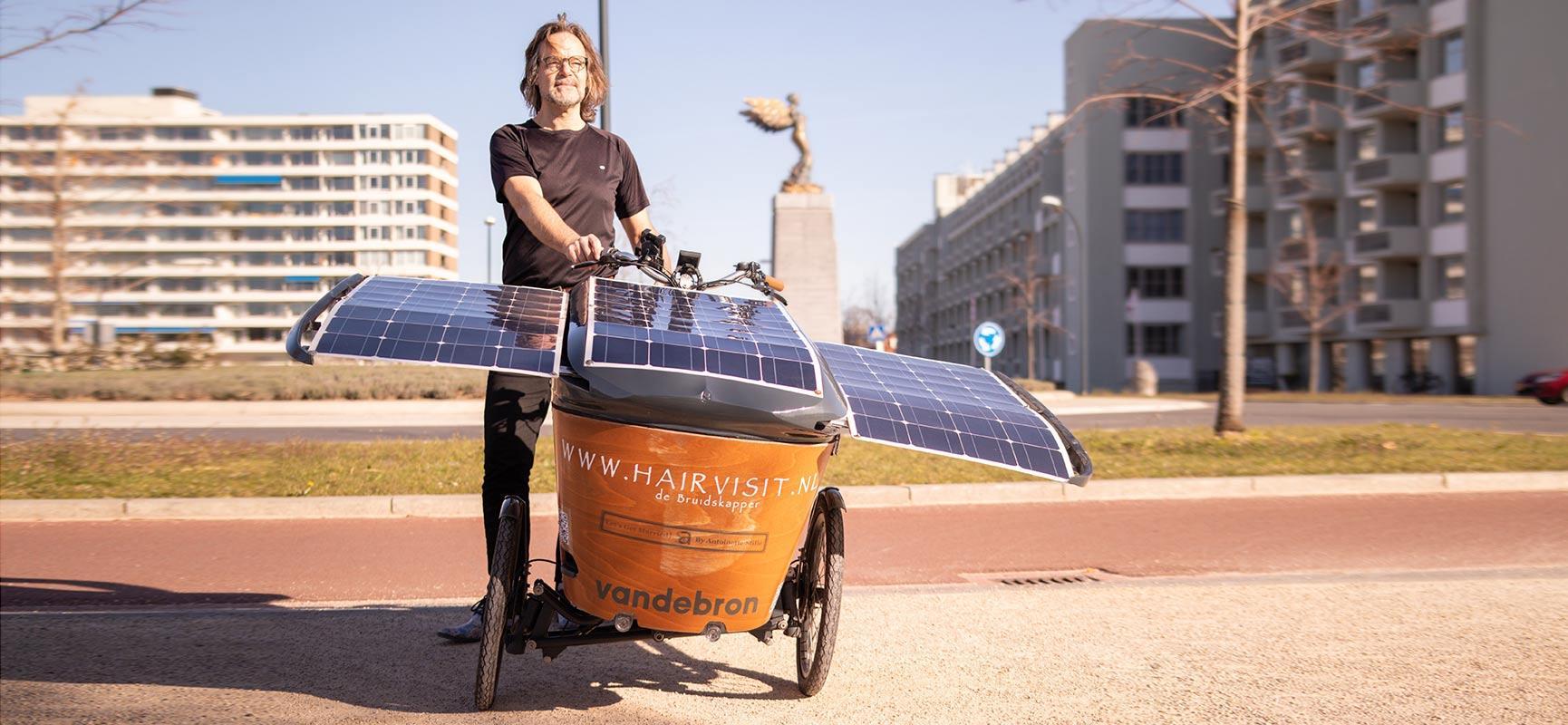Riding with a solar cargo bike to Glasgow