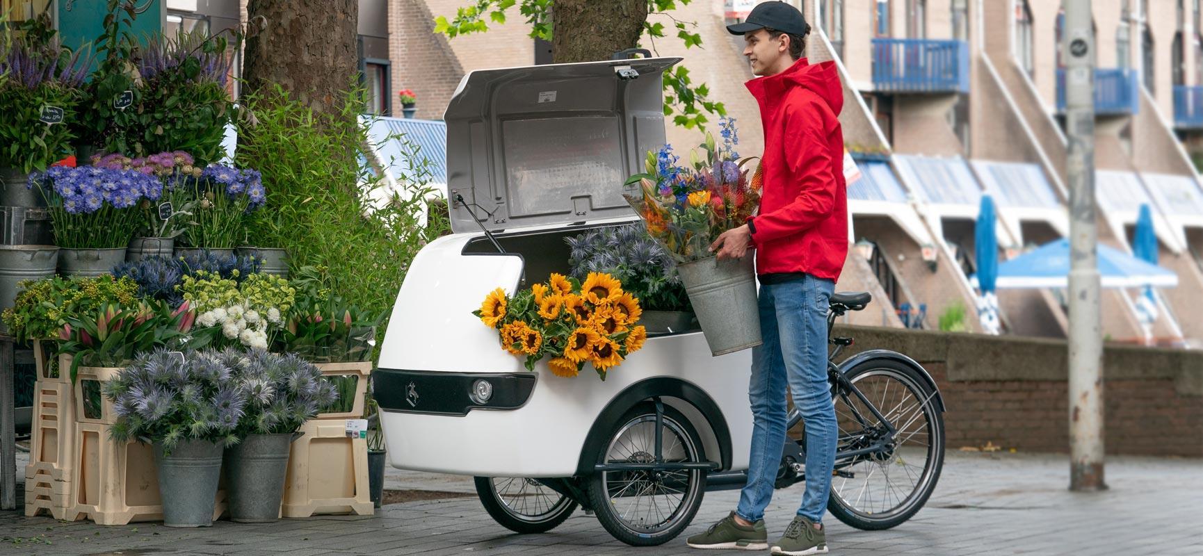 Last mile delivery with a delivery bike
