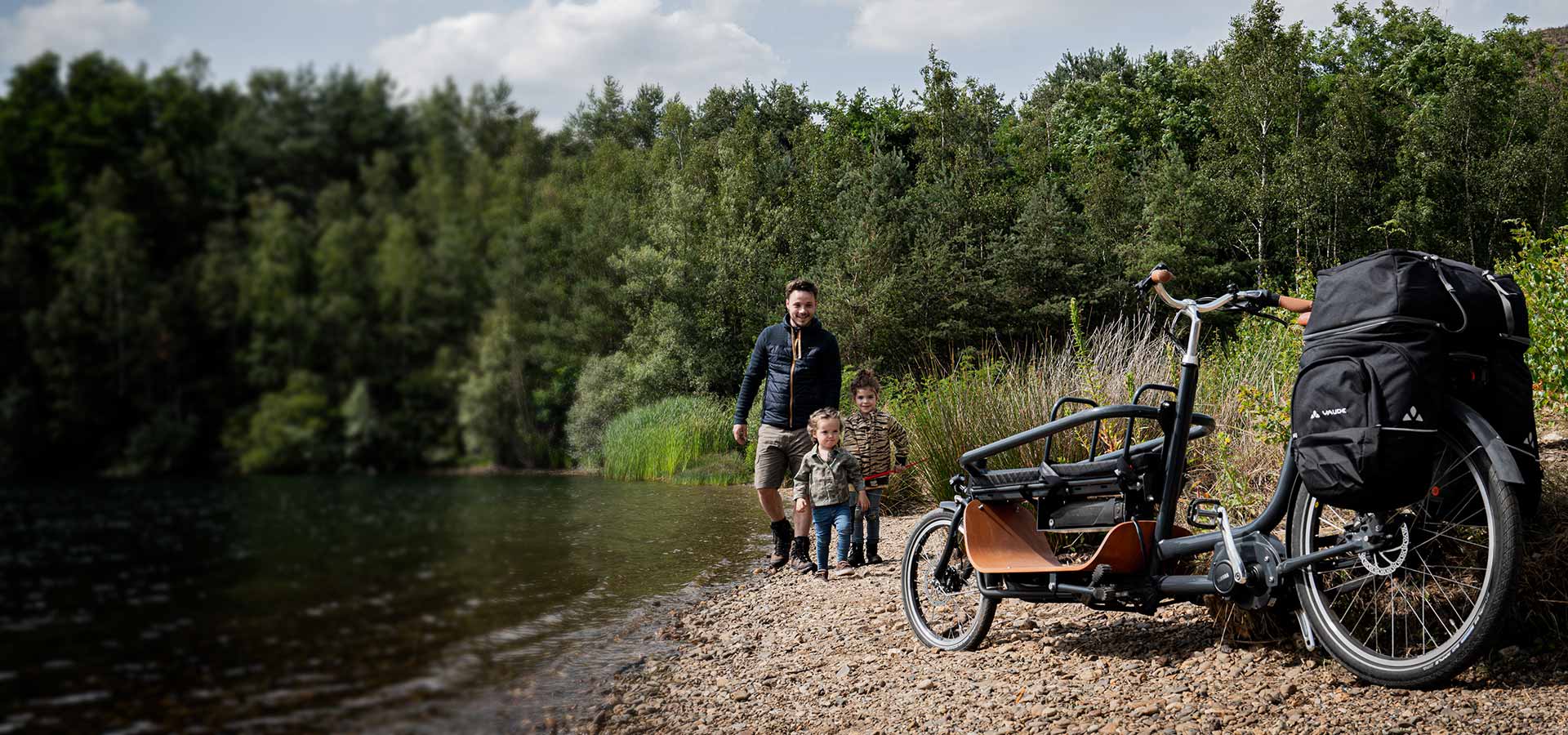 Babboe Slim longtail family bike