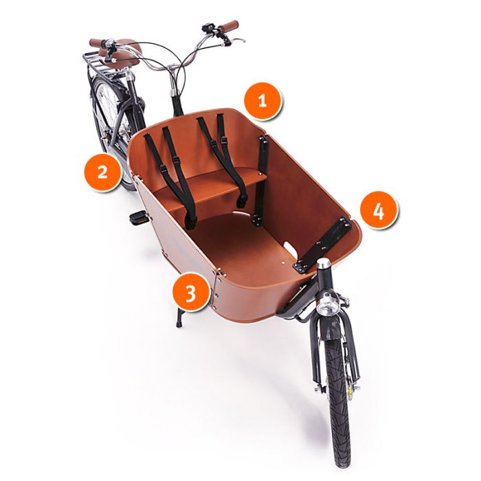Babboe T profile box attachment front and rear Babboe