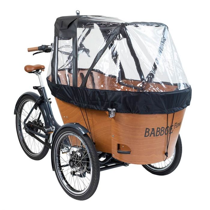 Cargo bike rain tent with poles for the Carve and Flow | Babboe