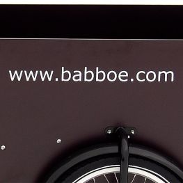 Babboe sticker www.babboe.com white side panel