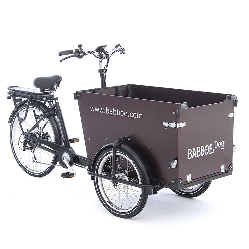 Electric Babboe Dog E Cargo Bike Safe and Stable Babboe