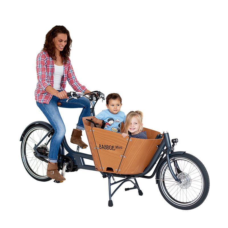 The electric Babboe Mini Mountain the small Cargo Bike Babboe