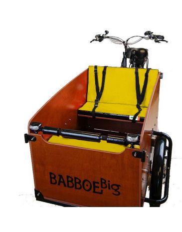 Babboe cargo bike cushion set Yippee Yellow