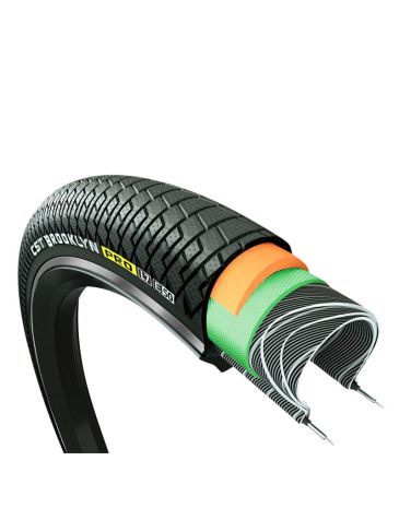 CST bicycle tire Brooklyn PRO 20 inch 2.15 55-406 black
